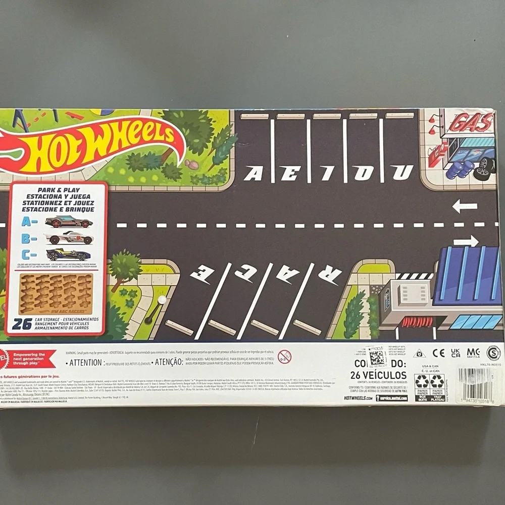 Hot Wheels HW ABC Racers 26 Car Pack 1:64 Diecast Toy Cars & Trucks Set